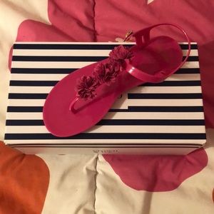 Crown and Ivy Pink Jelly sandals